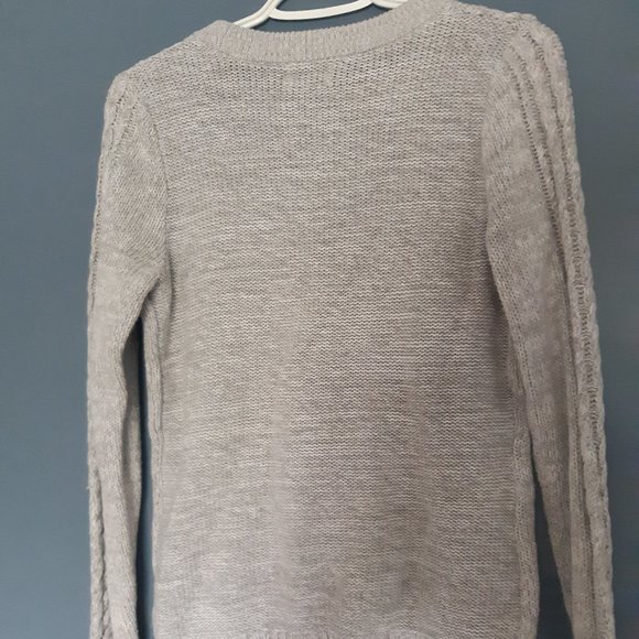 Grey Cable Knit Sweater - Picture 5 of 7
